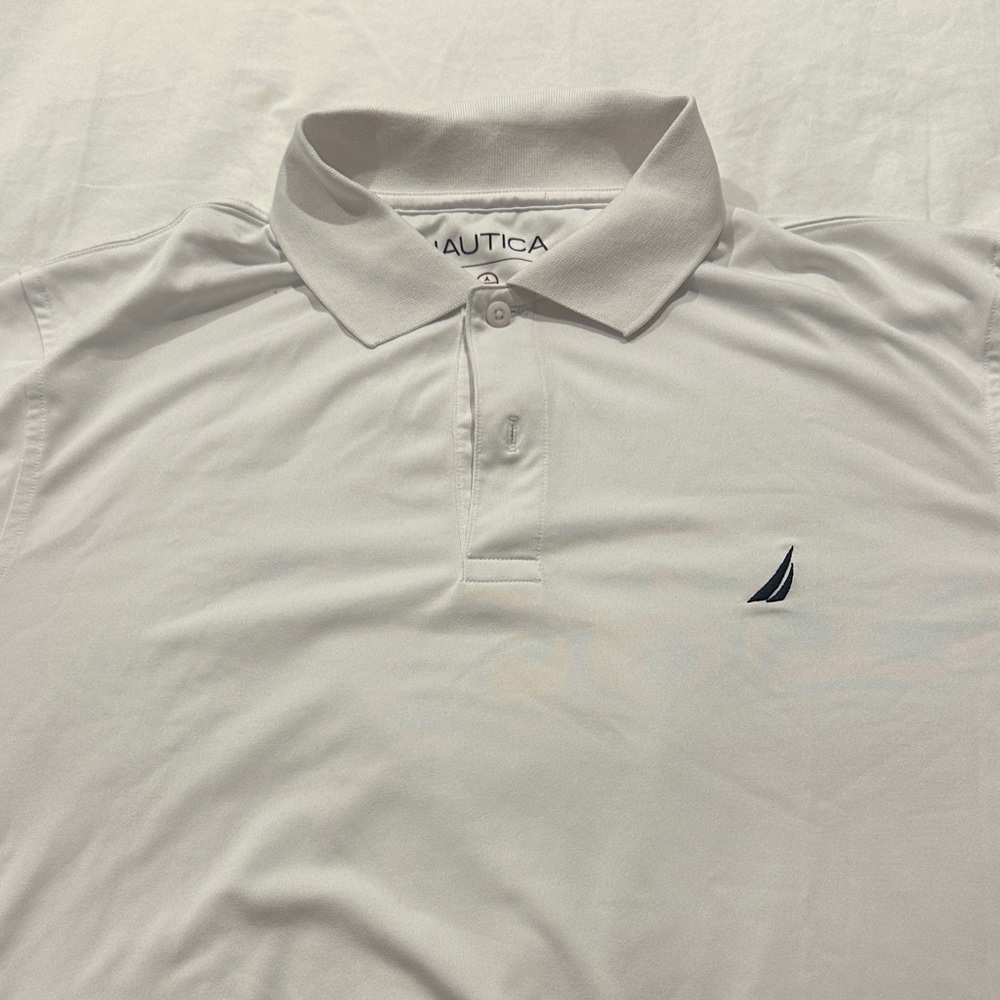 Nautica Men's Classic White Polo Shirt